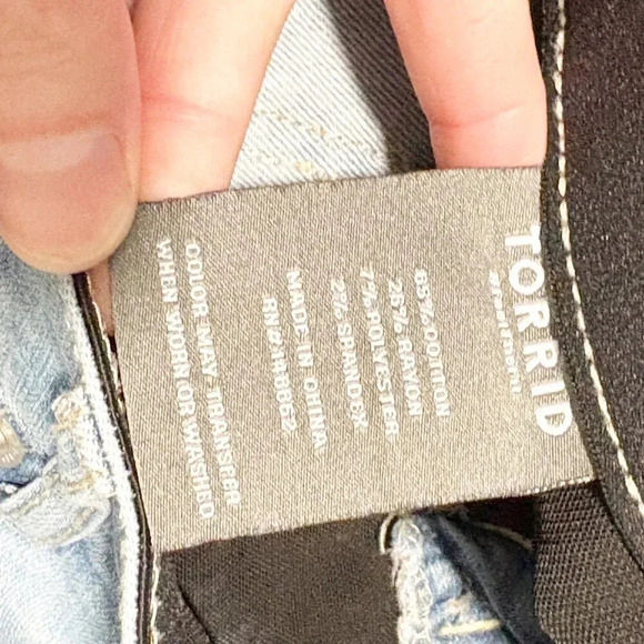 Torrid Light Wash High Rise Cropped Bombshell Skinny Jeans Women's Plus Size 16 - Picture 3 of 8